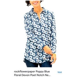 Rock Flower Paper Devon poet tunic XL EUC